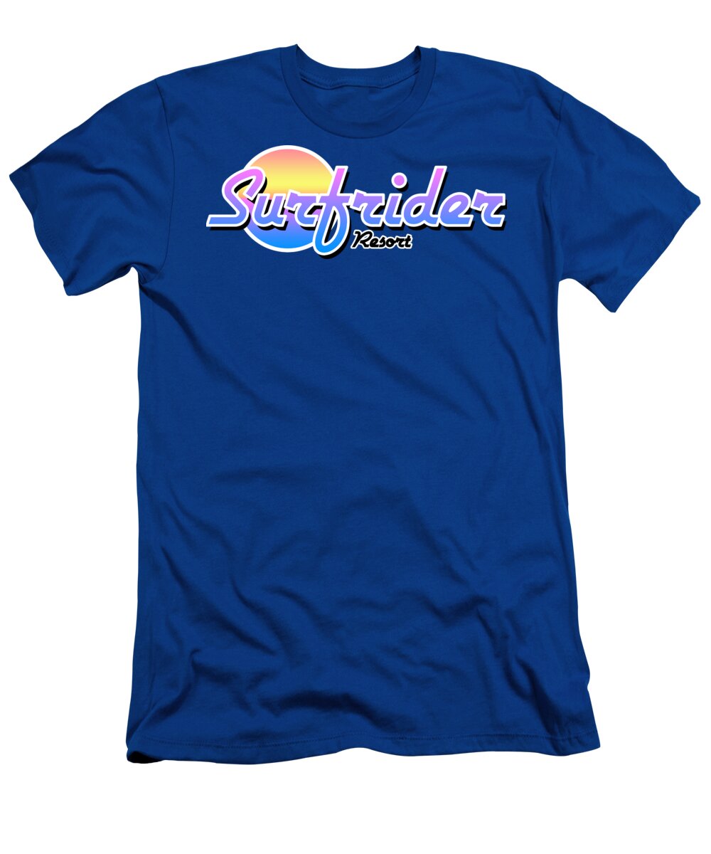 Surfrider T-Shirt featuring the digital art Surfrider Resort Logo by Christopher Lotito