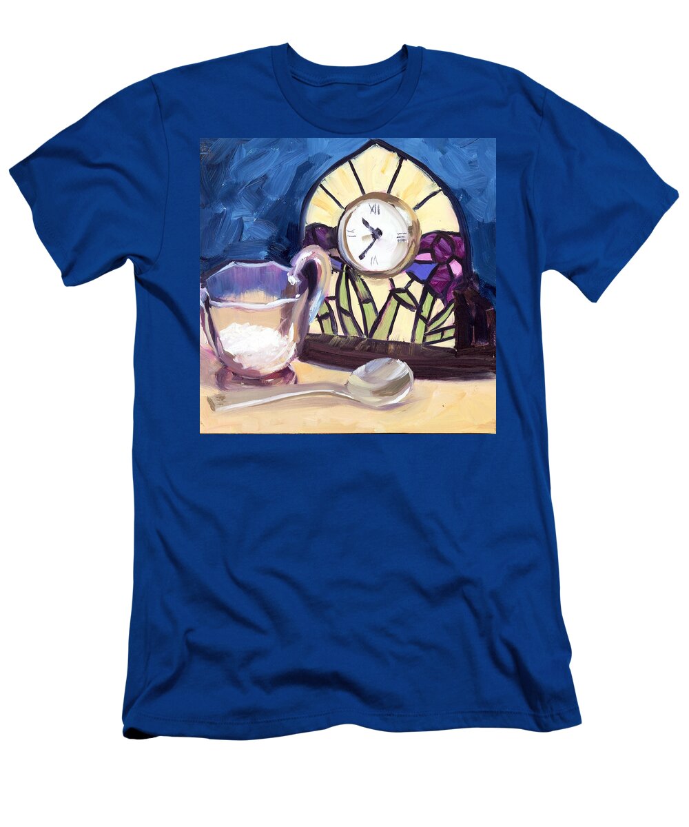 Spoon T-Shirt featuring the painting Time for Sugar by Alice Leggett