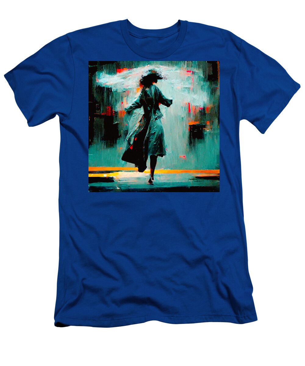 Trenchcoats T-Shirt featuring the digital art Trenchcoats #5 by Craig Boehman