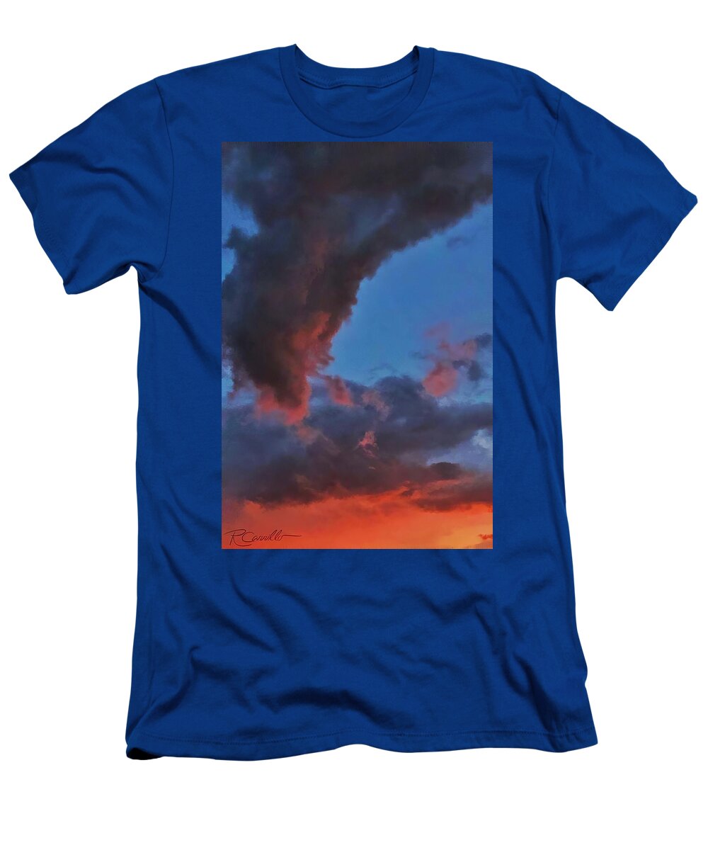 Turbulent Sunsets T-Shirt featuring the photograph Turbulent Sunset by Ruben Carrillo
