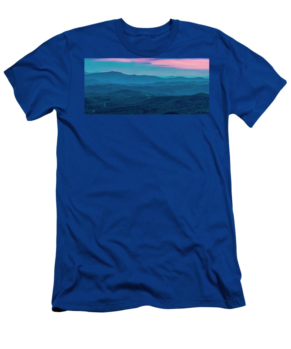 Blue Ridge Mountains T-Shirt featuring the photograph Twilight by Melissa Southern