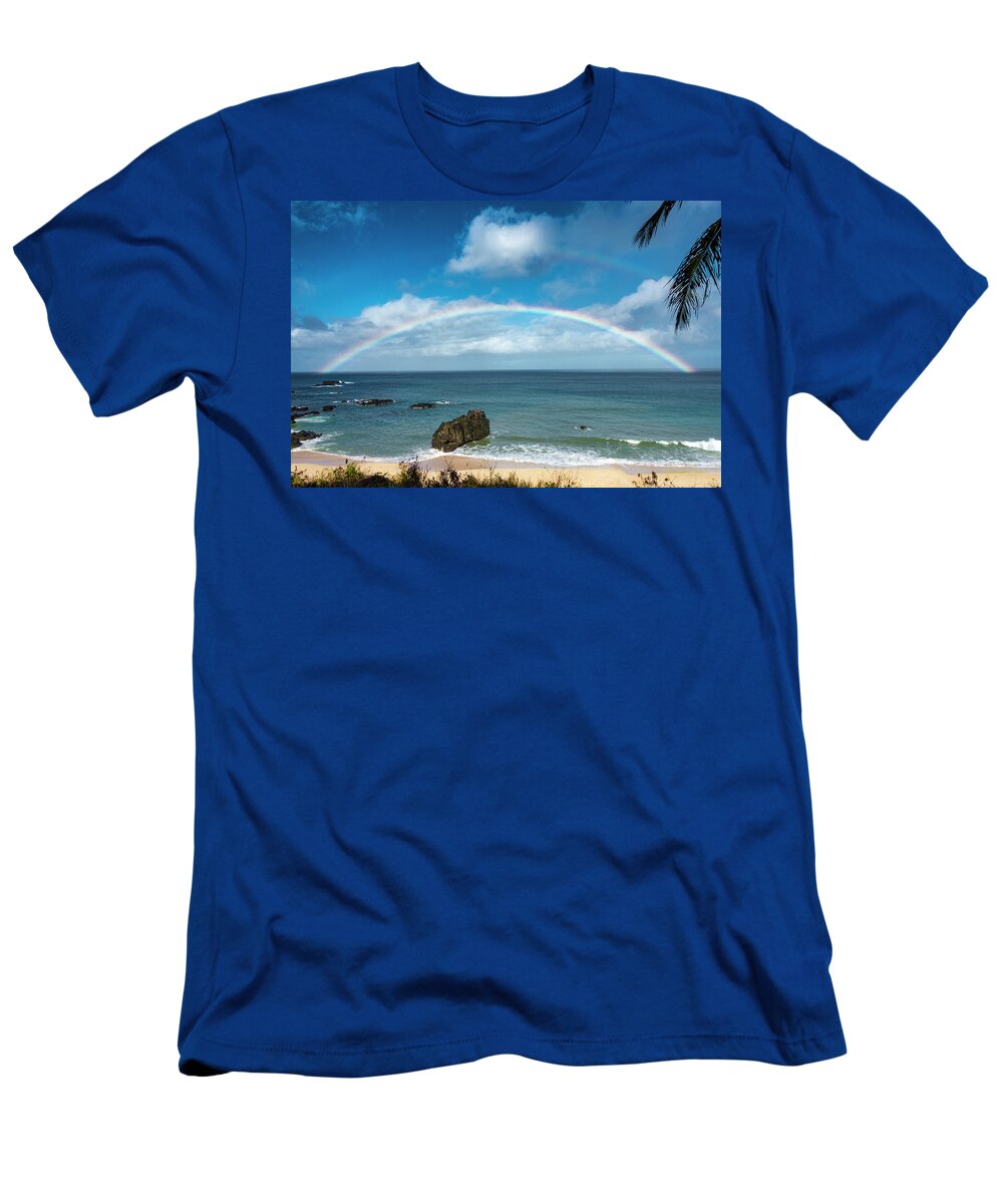 Waimea Rock T-Shirt featuring the photograph Waimea Rock by Leonardo Dale