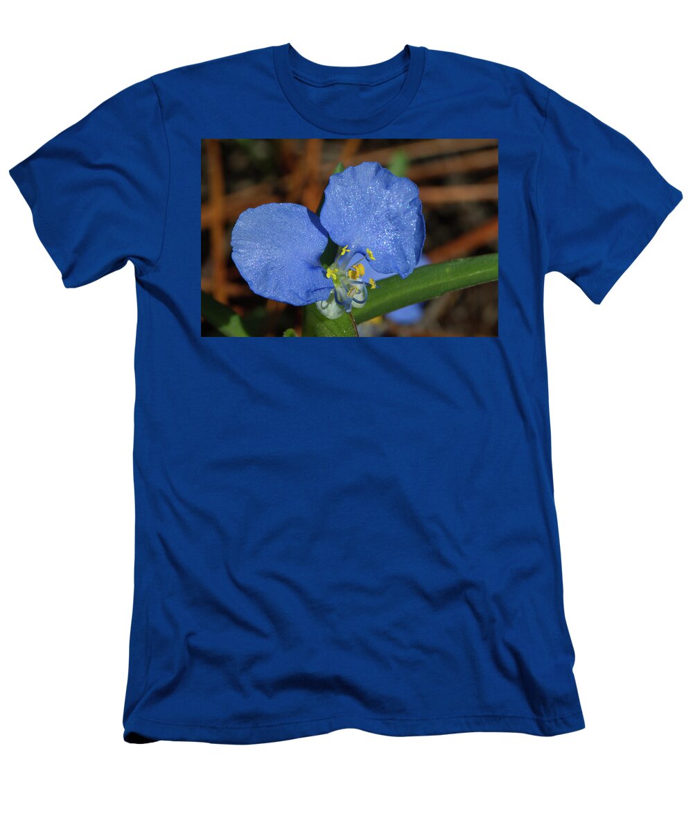 Whitemouth Dayflower T-Shirt featuring the photograph Whitemouth Dayflower by Paul Rebmann