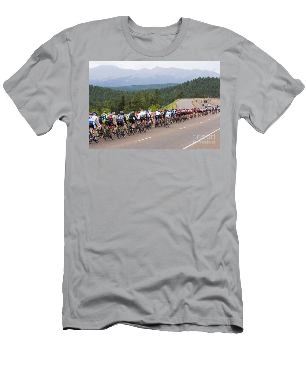 Usa Pro Cycling Challenge T-Shirt featuring the photograph 2014 USA Pro Cycling Challenge #1 by Steven Krull