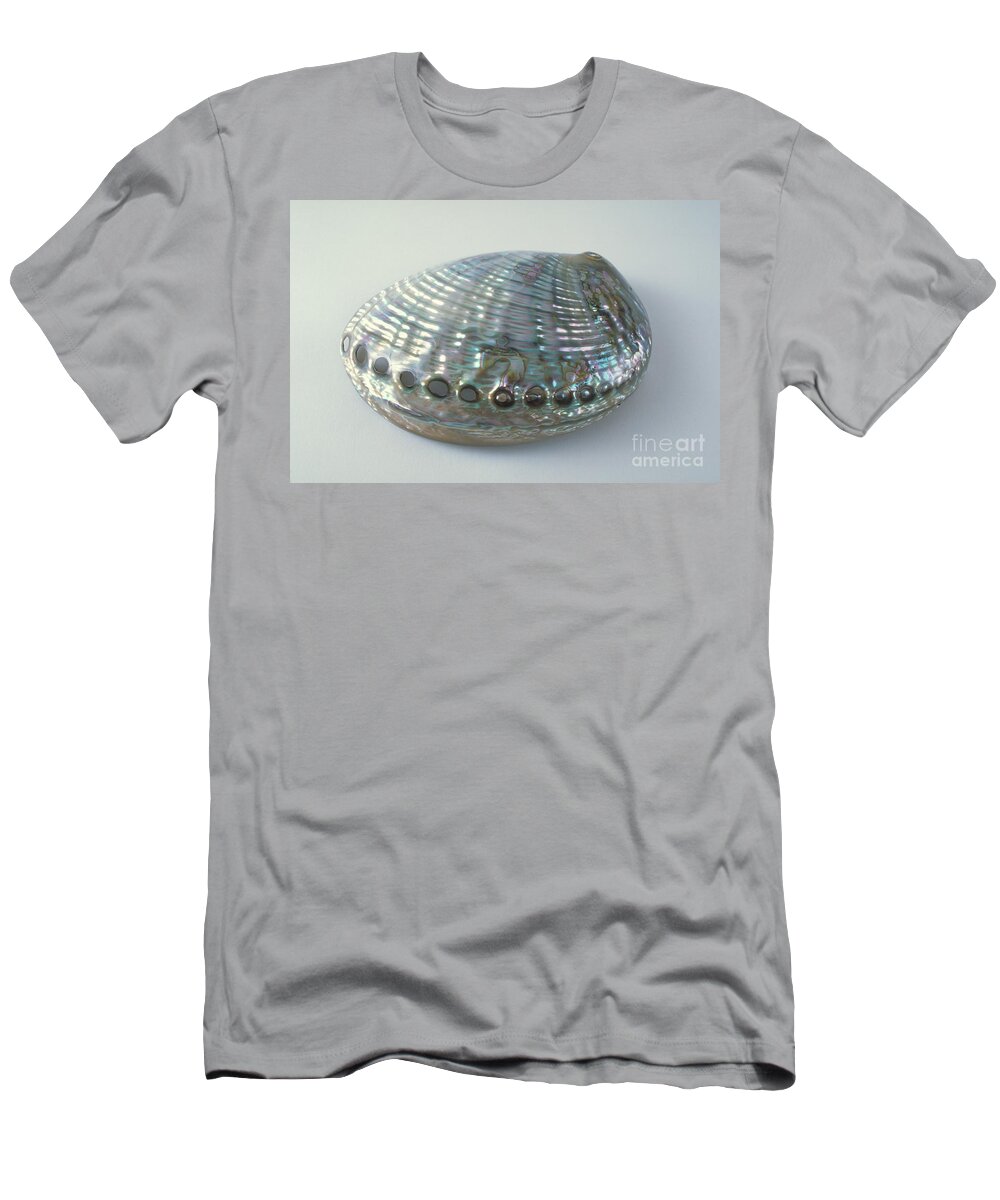 Abalone Shell T-Shirt featuring the photograph Abalone Shell #1 by Barbara Strnadova