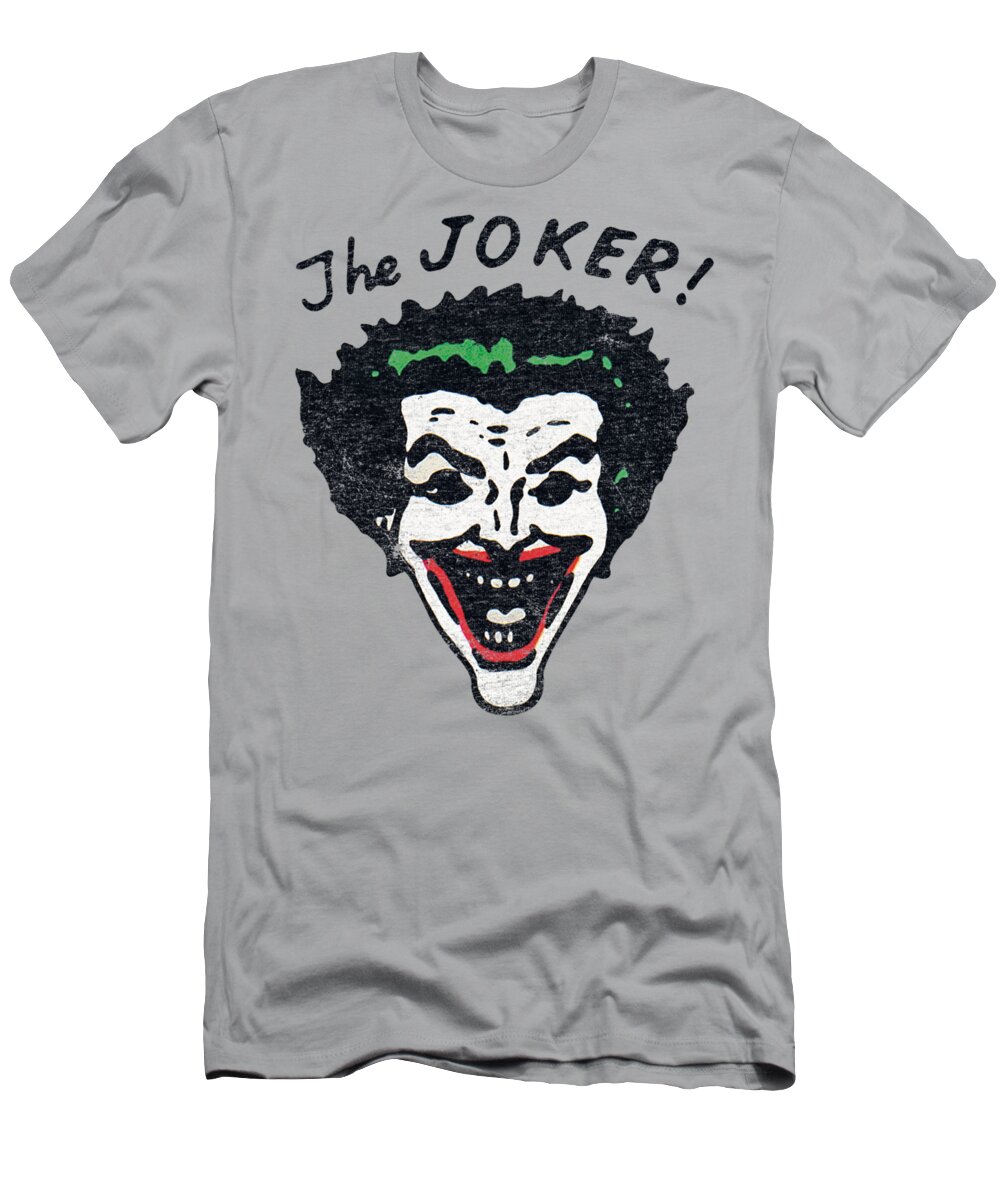  T-Shirt featuring the digital art Batman - Retro Joker by Brand A