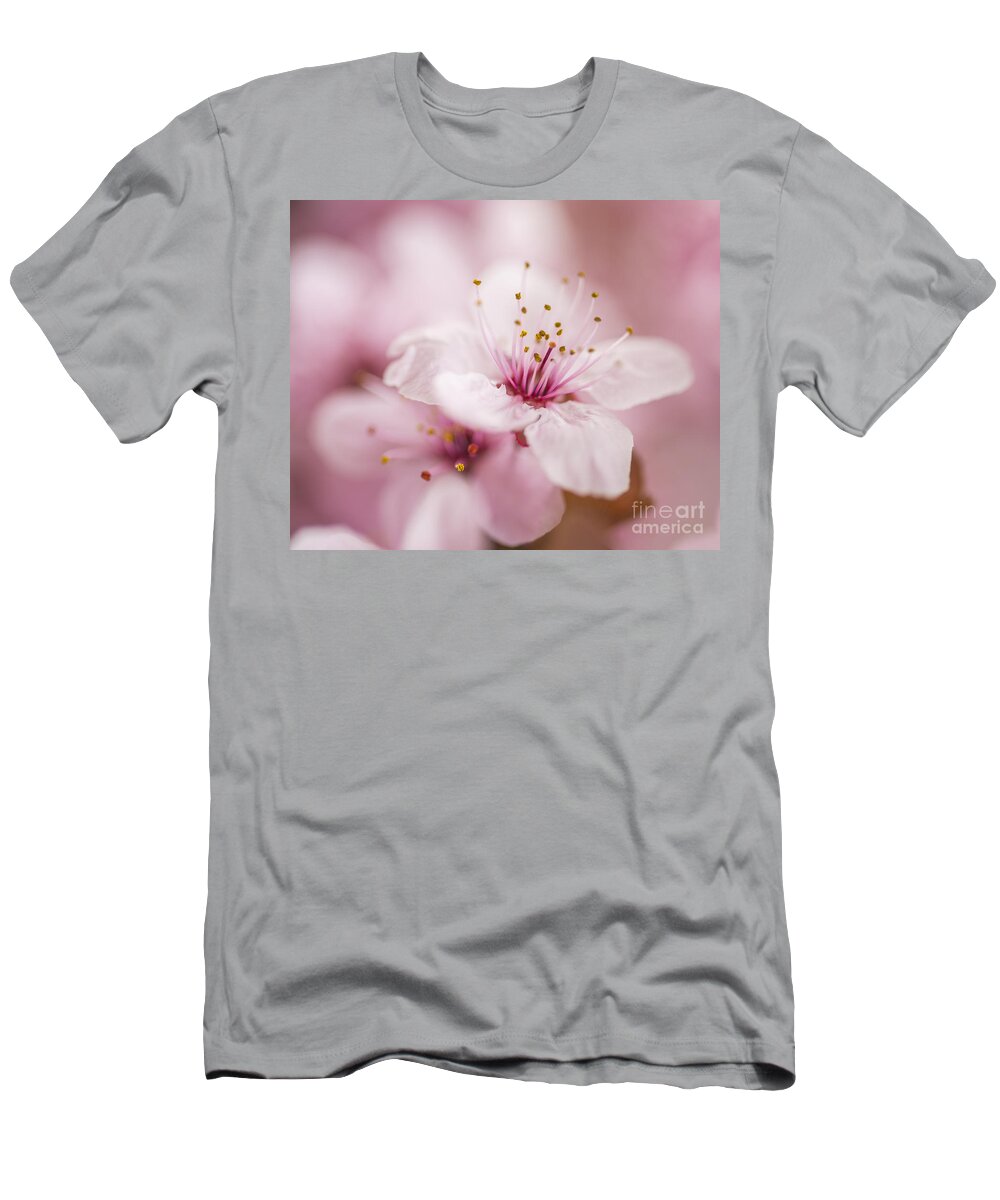 Flowers T-Shirt featuring the photograph Beautiful Pink Spring Flowers #1 by Vishwanath Bhat