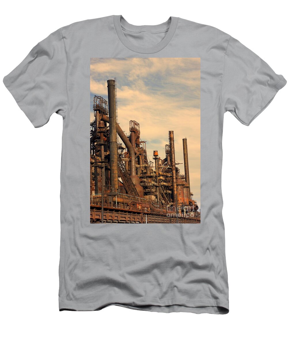 Industry T-Shirt featuring the photograph Bethlehem Steel # 9 by Marcia Lee Jones