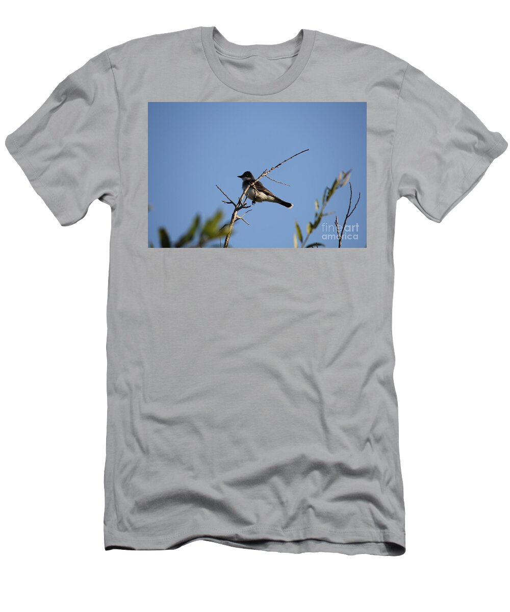 Landscape T-Shirt featuring the photograph Bird on a Branch #2 by Donna L Munro