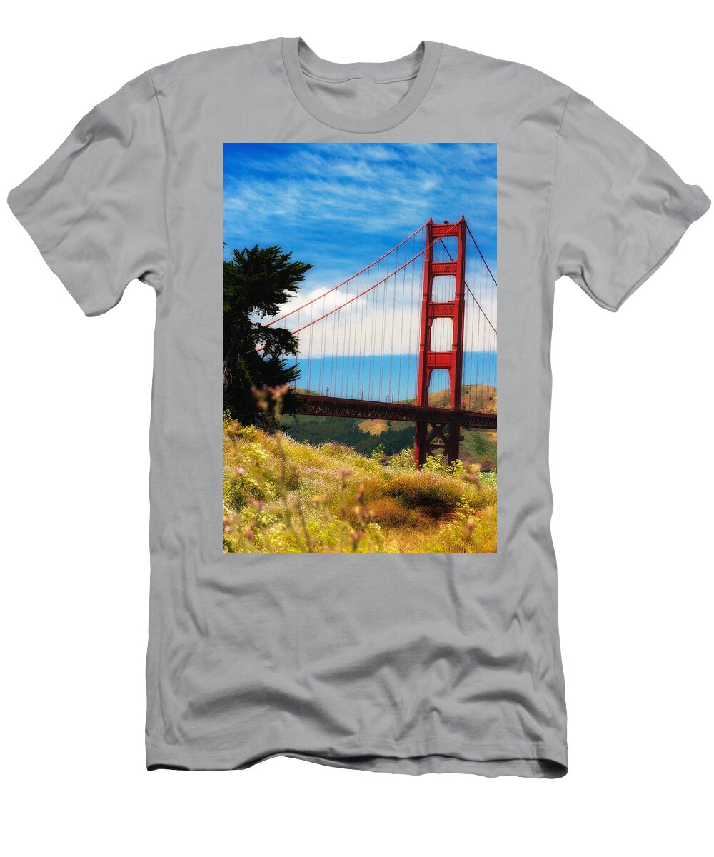 Architecture T-Shirt featuring the photograph Golden Gate Bridge #1 by Raul Rodriguez