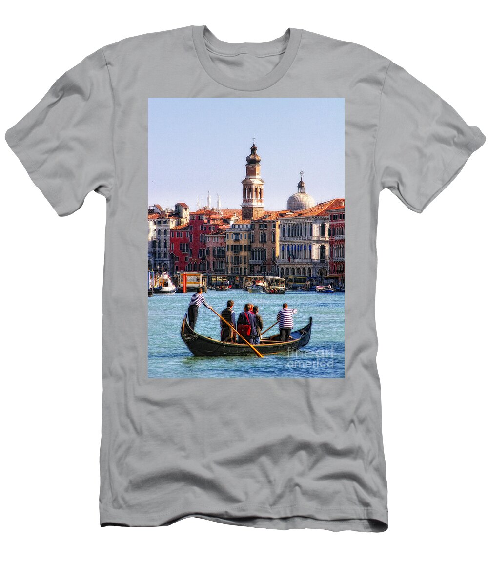 Italy T-Shirt featuring the photograph Gondola Ride #1 by Timothy Hacker