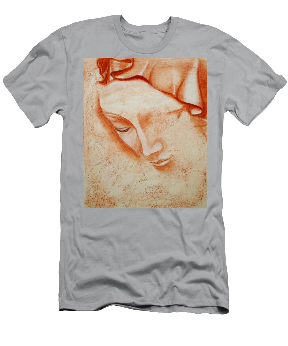 Love T-Shirt featuring the drawing Immaculate Conception #2 by Giorgio Tuscani