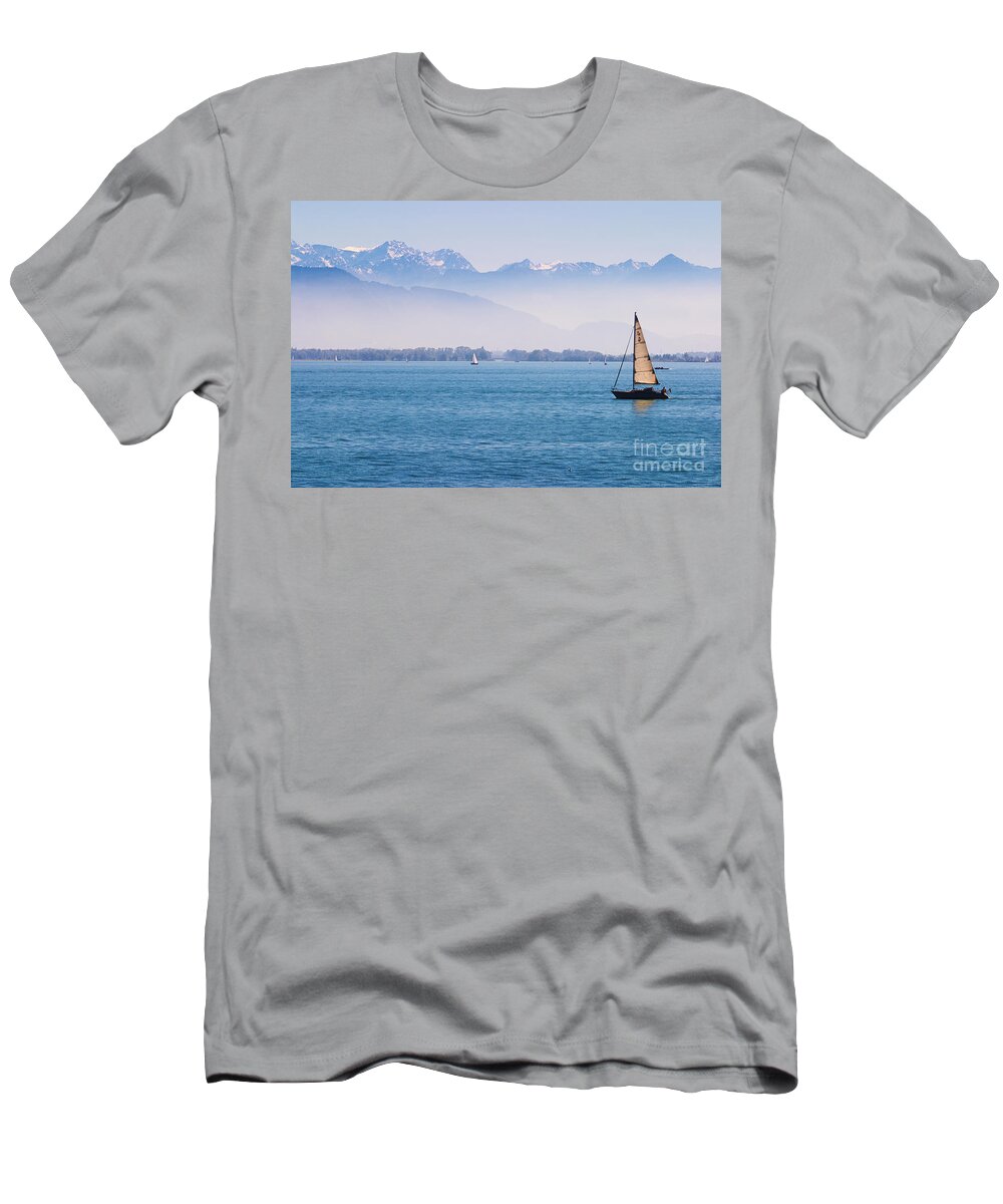 Alps T-Shirt featuring the photograph Lake of Constance #1 by Nick Biemans