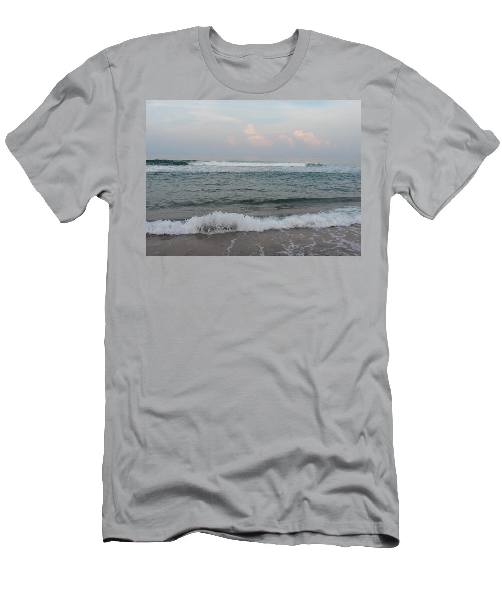 Beach T-Shirt featuring the photograph Ocean at Buxton NC 2 by Cathy Lindsey