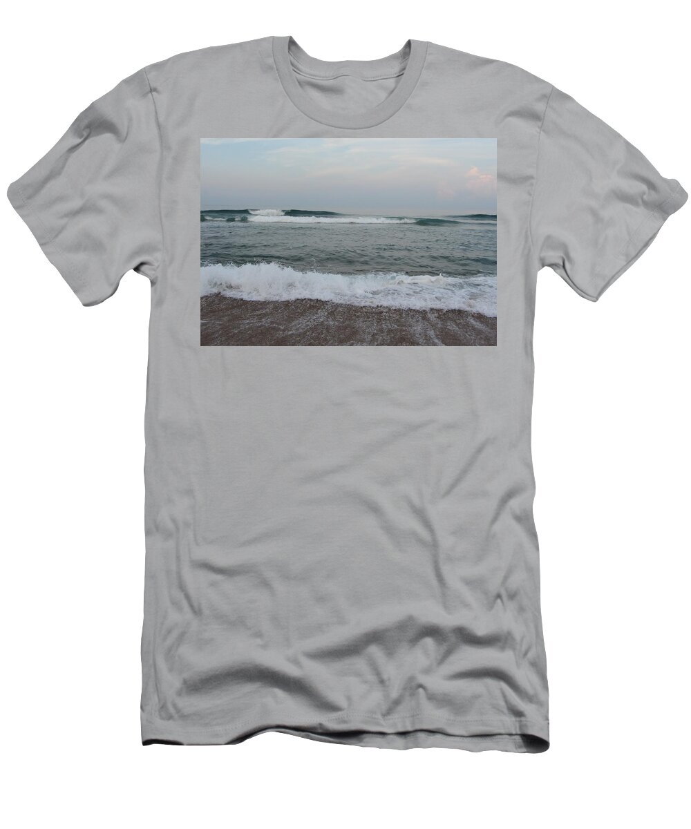 Beach T-Shirt featuring the photograph Ocean at Buxton NC 7 by Cathy Lindsey