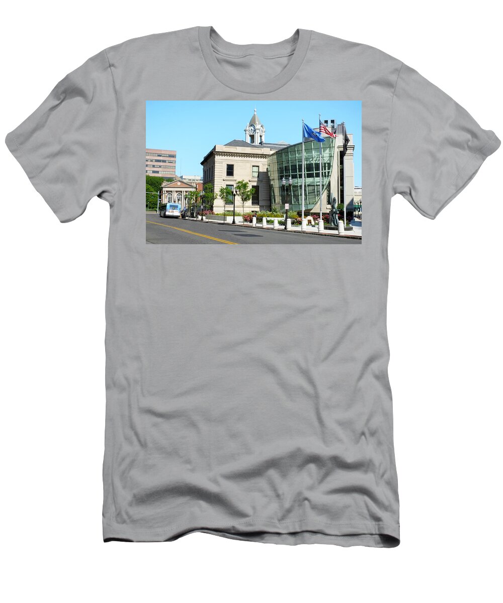 Old Town Hall In Stamford T-Shirt featuring the photograph Old Town Hall In Stamford #1 by Klm Studioline