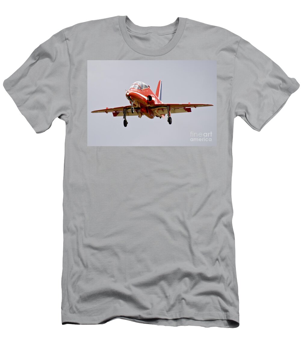 Red Arrows T-Shirt featuring the photograph Red Arrow #1 by Airpower Art