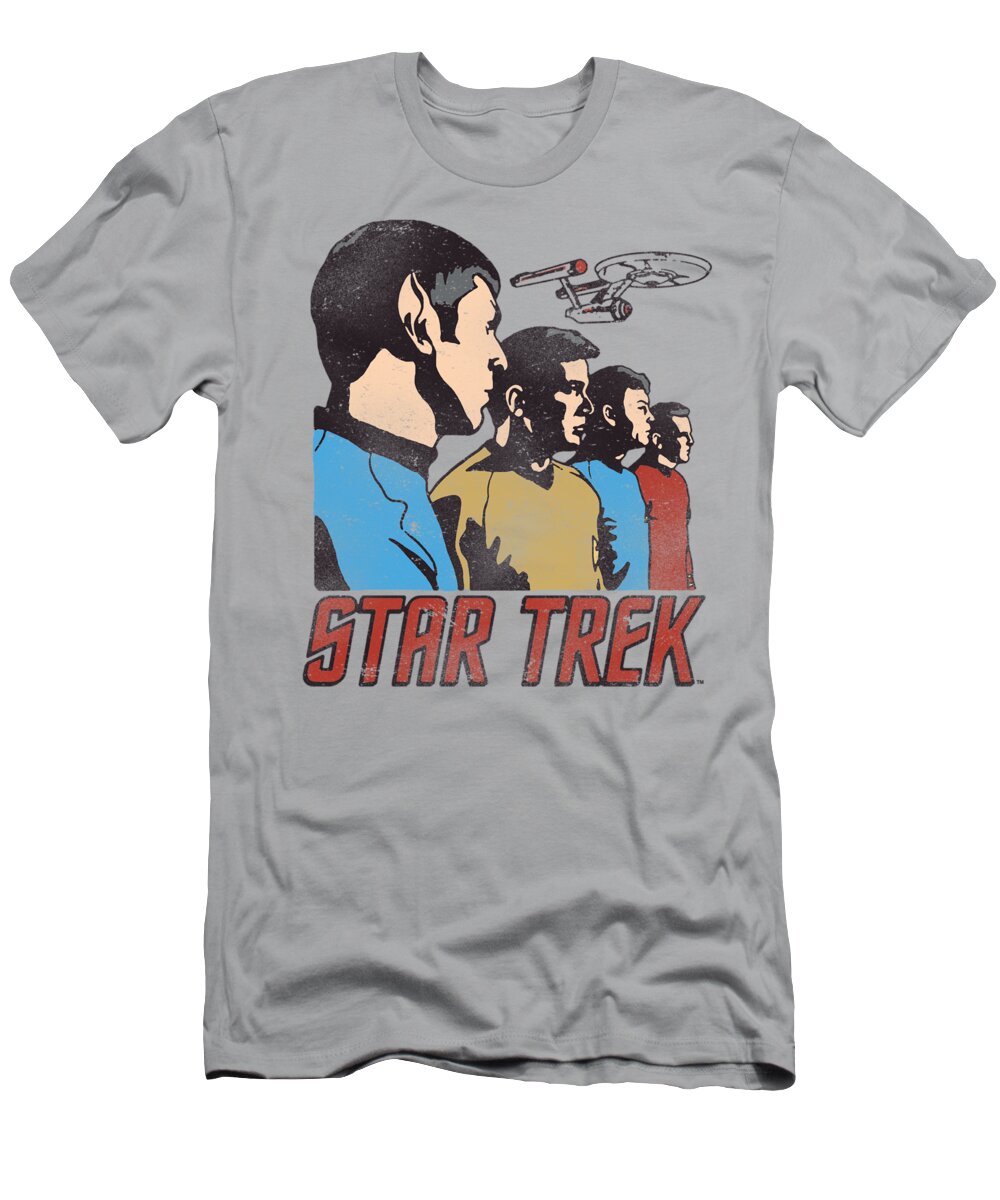  T-Shirt featuring the digital art Star Trek - Federation Men by Brand A