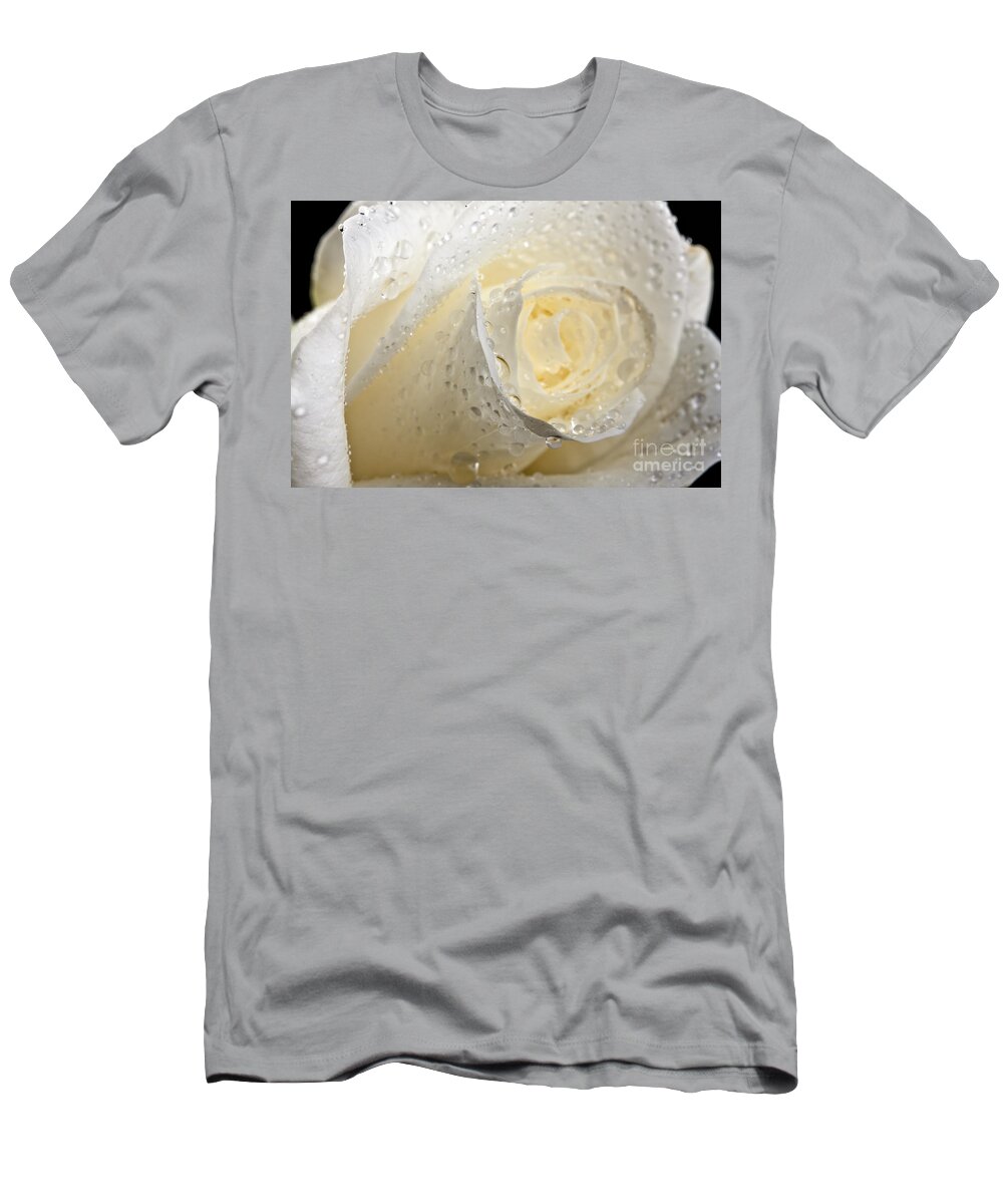 Beautiful T-Shirt featuring the photograph White Roses #1 by Gunnar Orn Arnason