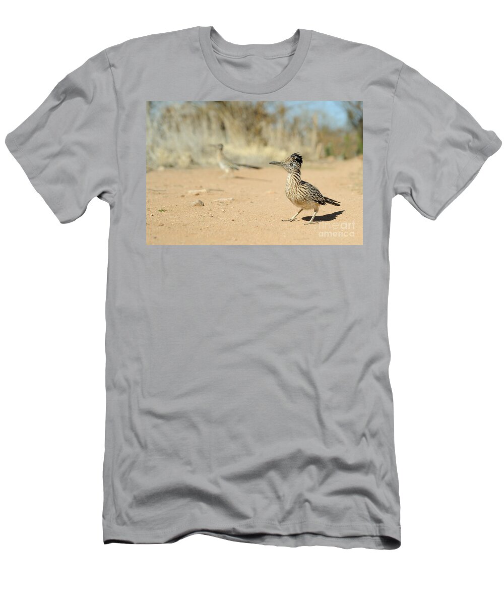 Animal T-Shirt featuring the photograph Greater Roadrunner #13 by Scott Linstead