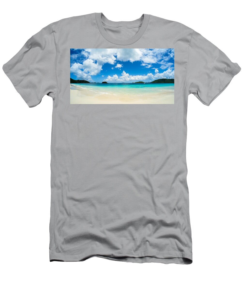Caribbean T-Shirt featuring the photograph Beautiful Caribbean beach #2 by Raul Rodriguez