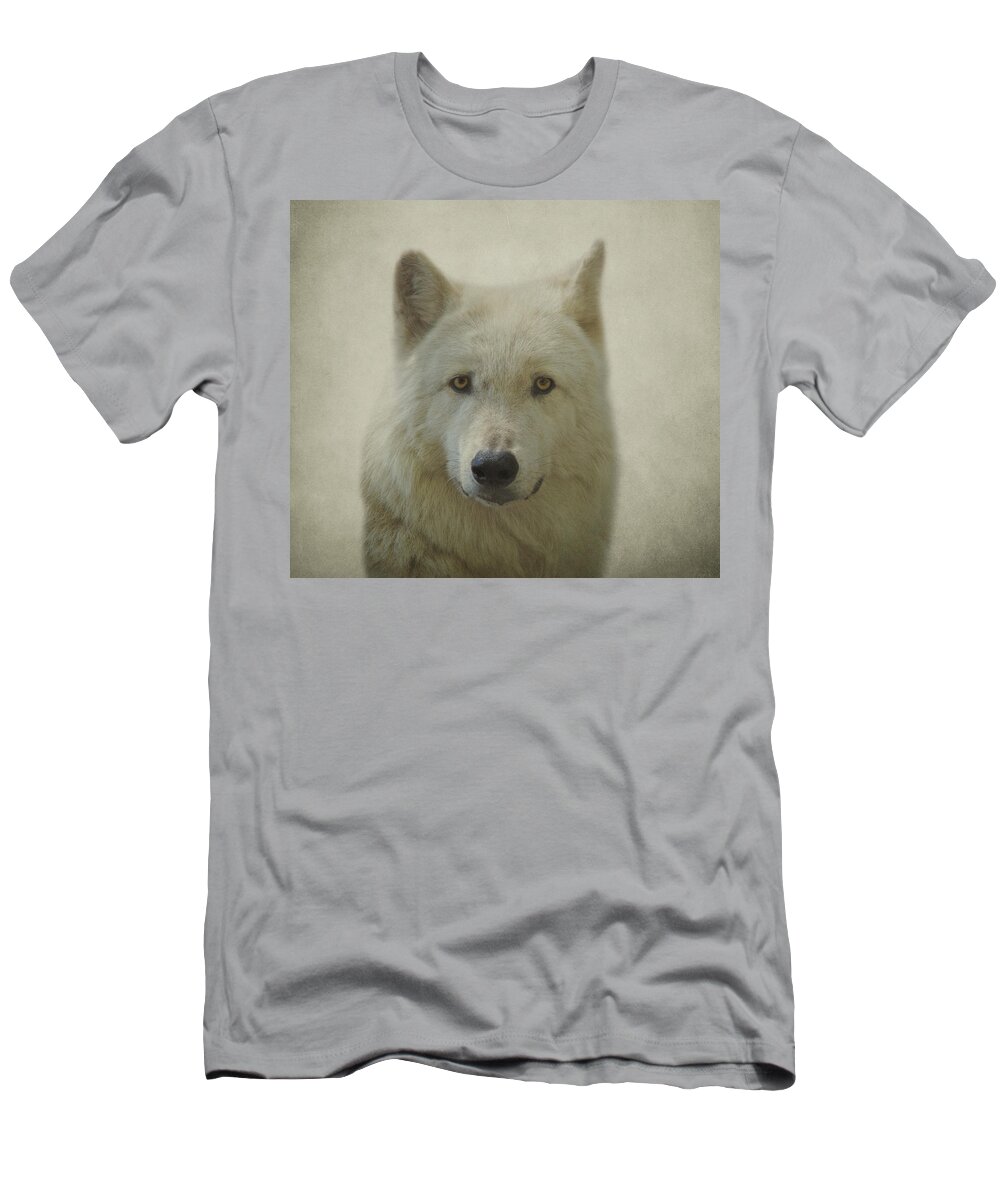 Gray Wolf T-Shirt featuring the photograph Gray Wolf #2 by Sandy Keeton