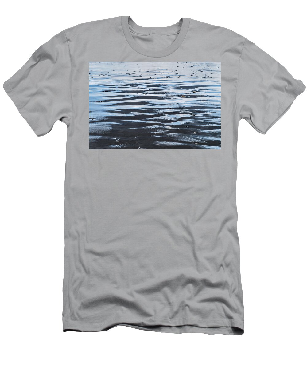 Seascape Coastal Reflect T-Shirt featuring the photograph Sky reflection #2 by Michael Goyberg