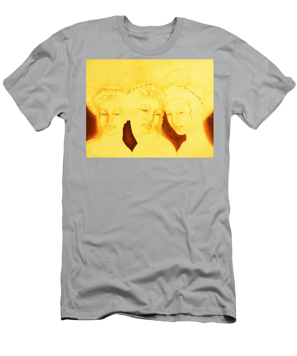 Giorgio T-Shirt featuring the painting 3 Graces by Giorgio Tuscani