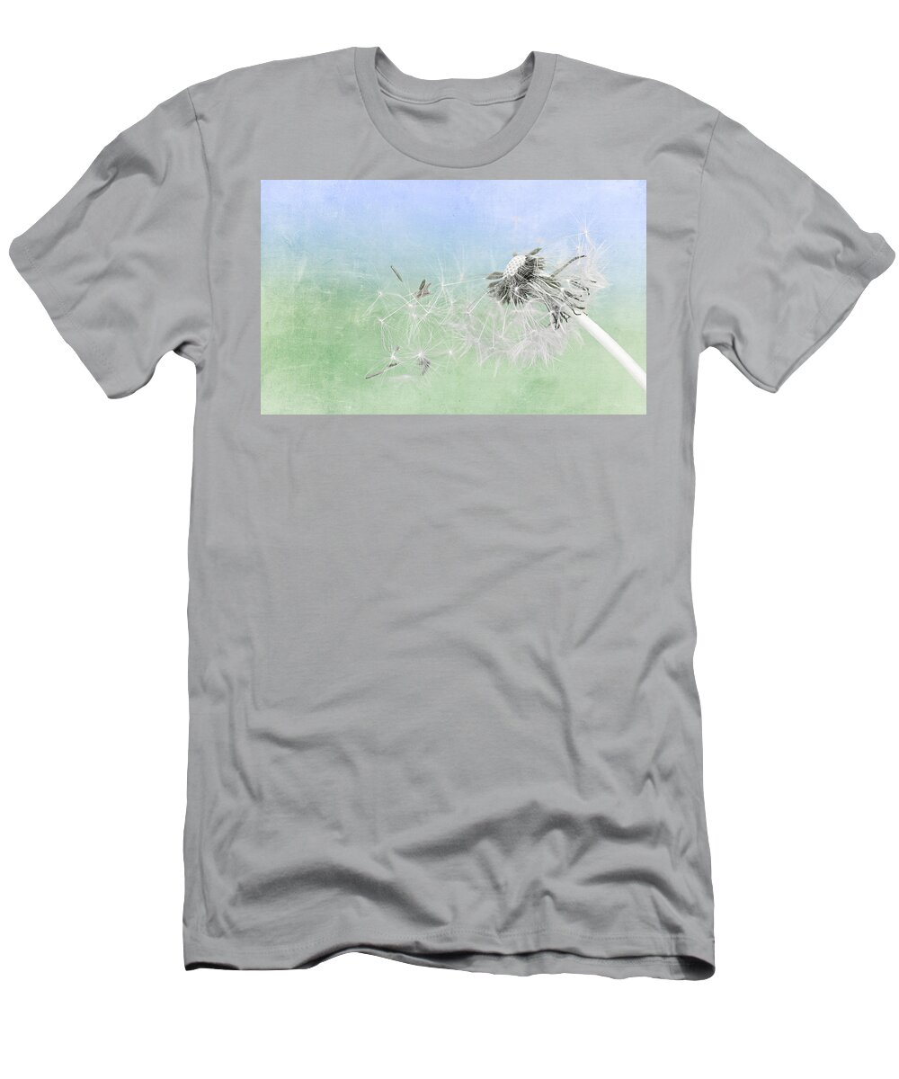 Drops T-Shirt featuring the mixed media Summertime #3 by Heike Hultsch