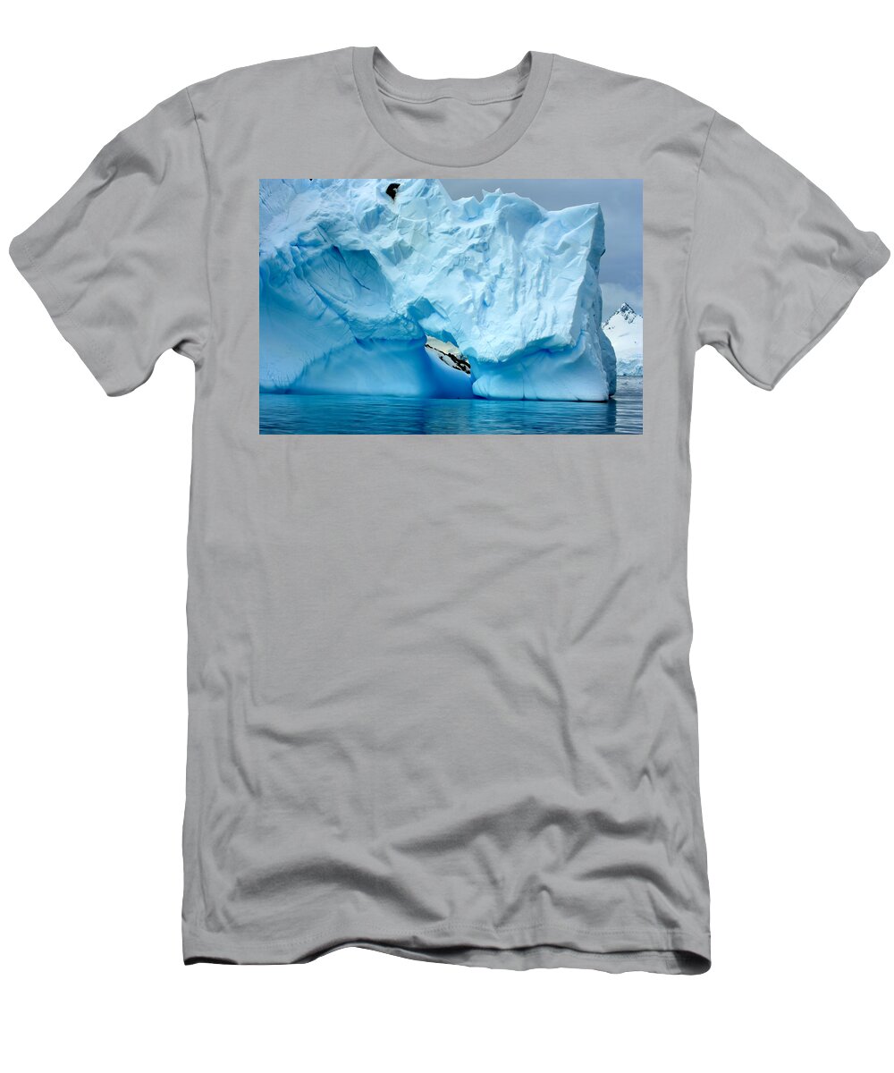 Icebergs T-Shirt featuring the photograph Blue Iceberg #4 by Amanda Stadther