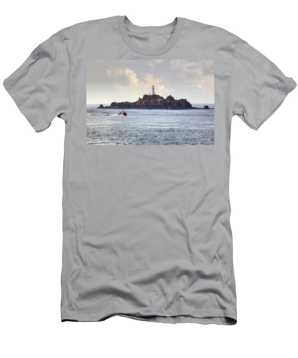 La Corbiere Lighthouse T-Shirt featuring the photograph Corbiere Lighthouse - Jersey #6 by Joana Kruse