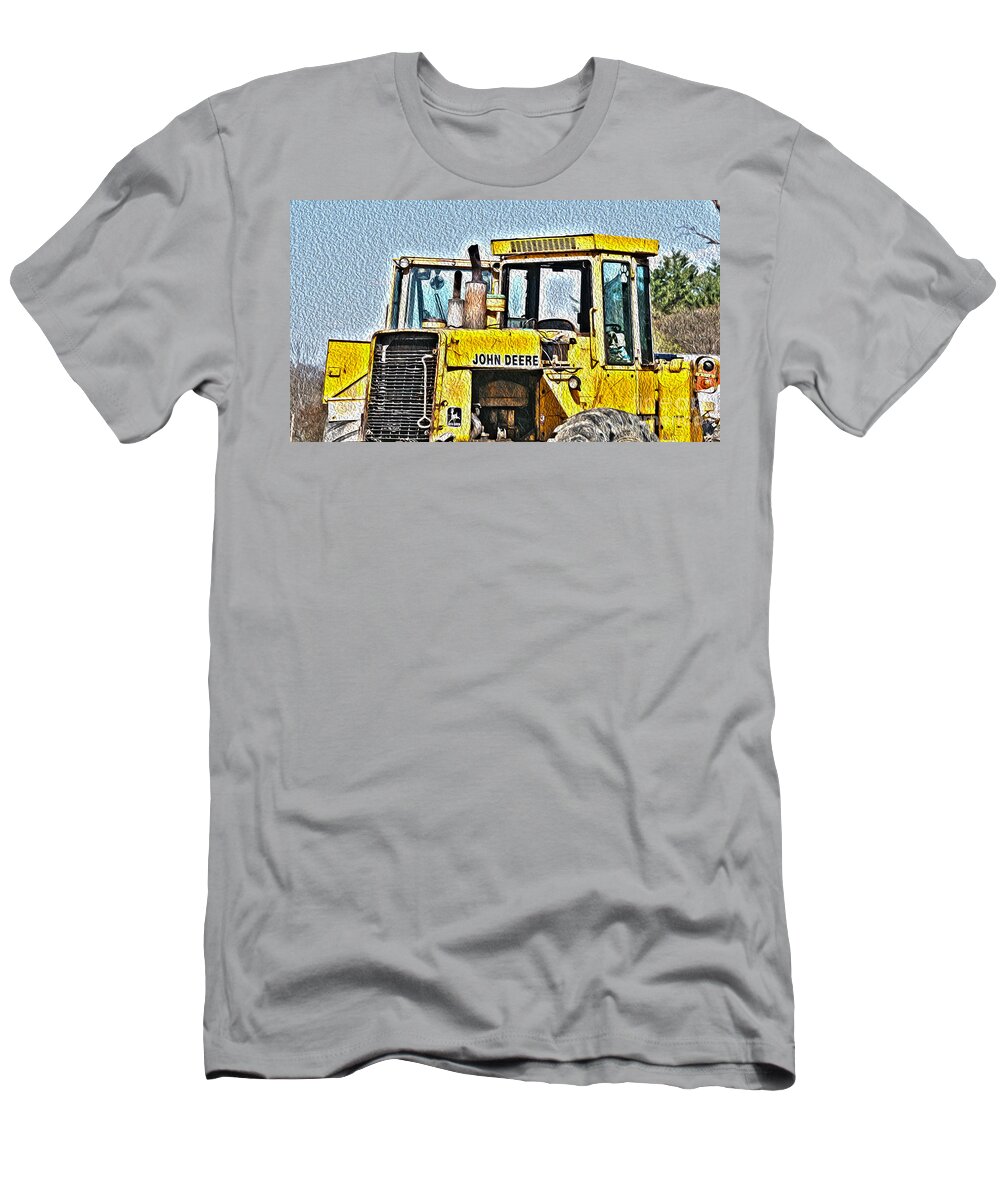 Front End Loader T-Shirt featuring the photograph 644E - Automotive Recycling by Crystal Harman