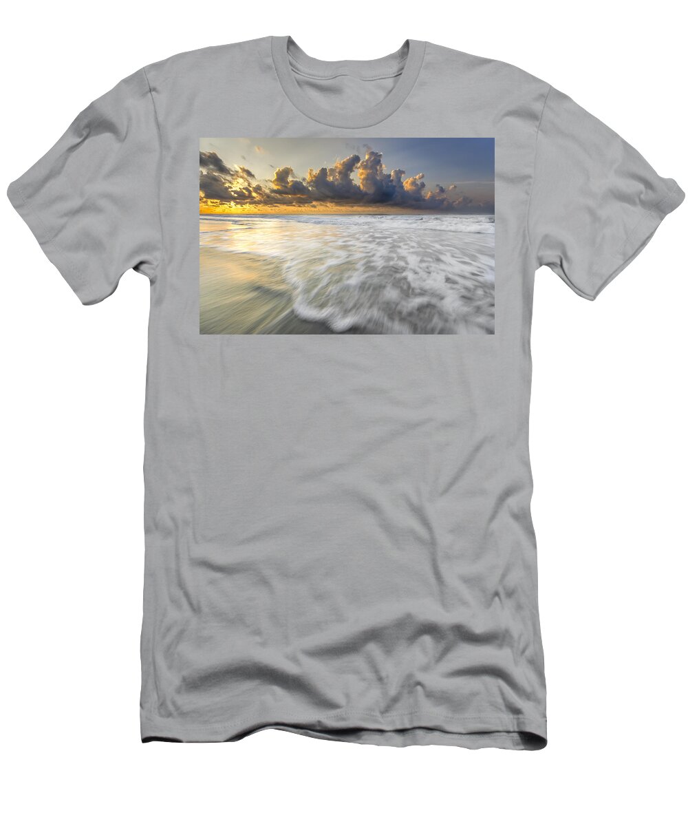 Atlantic Ocean T-Shirt featuring the photograph Sunrise on Hilton Head Island #7 by Peter Lakomy