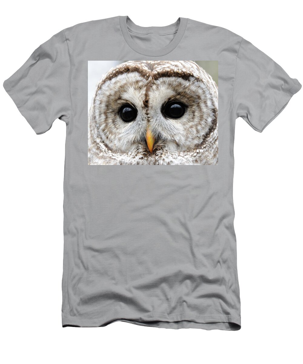 Barred Owl T-Shirt featuring the photograph Barred Owl #1 by Scott Linstead