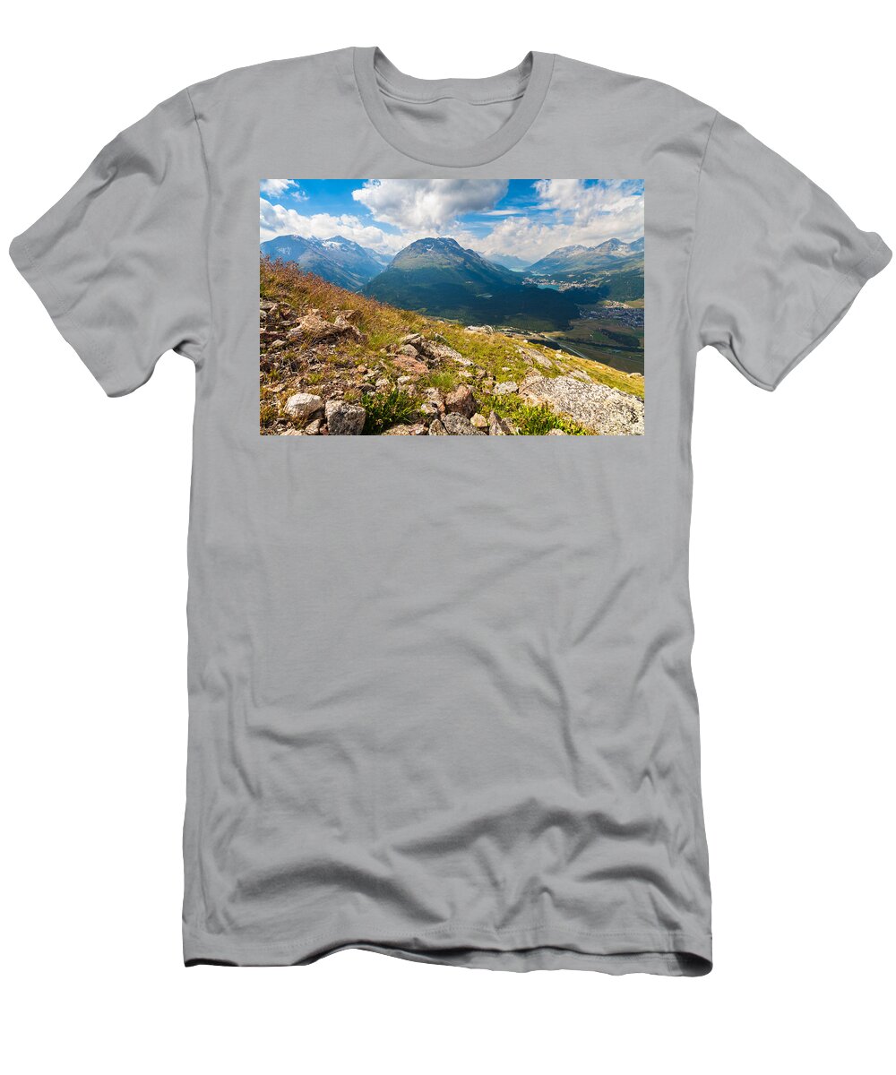 Bavarian T-Shirt featuring the photograph Swiss Mountains #9 by Raul Rodriguez