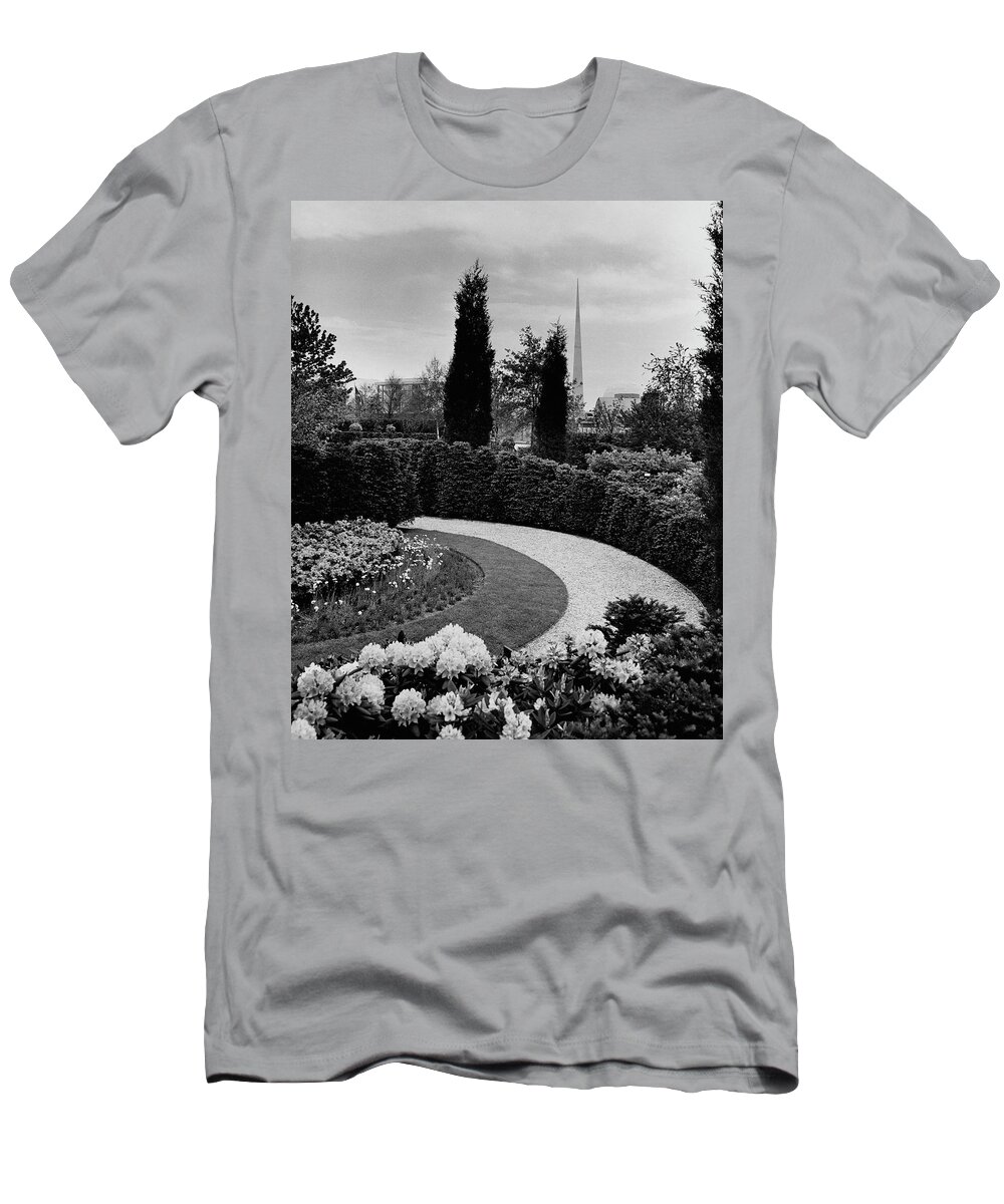 Garden T-Shirt featuring the photograph A Bobbink & Atkins Garden by Ben Schnall
