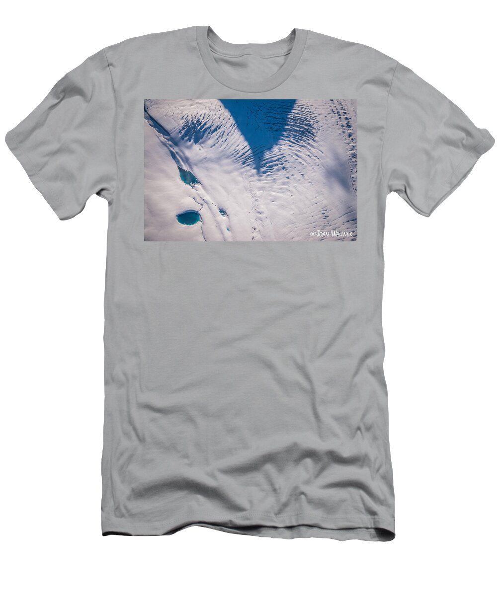 Alaska T-Shirt featuring the photograph A glacier shadow by Joan Wallner