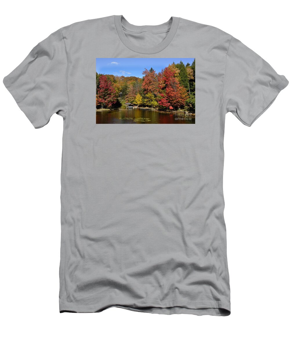 Diane Berry T-Shirt featuring the photograph A Little Piece of Adirondack Heaven by Diane E Berry