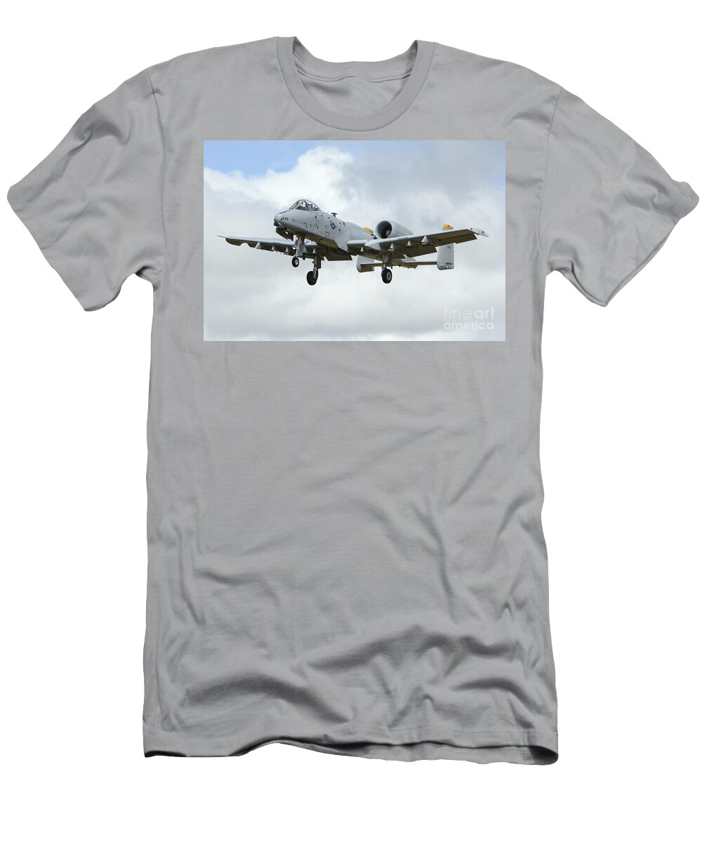 A10 T-Shirt featuring the digital art A10 Thunderbolt II by Airpower Art