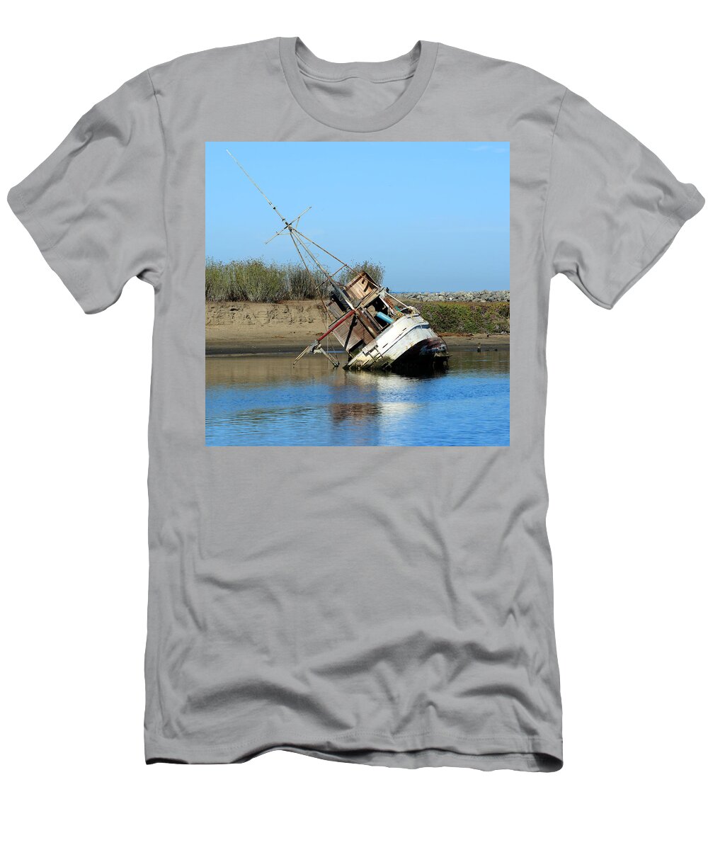 Boat T-Shirt featuring the photograph Abandoned by Deana Glenz