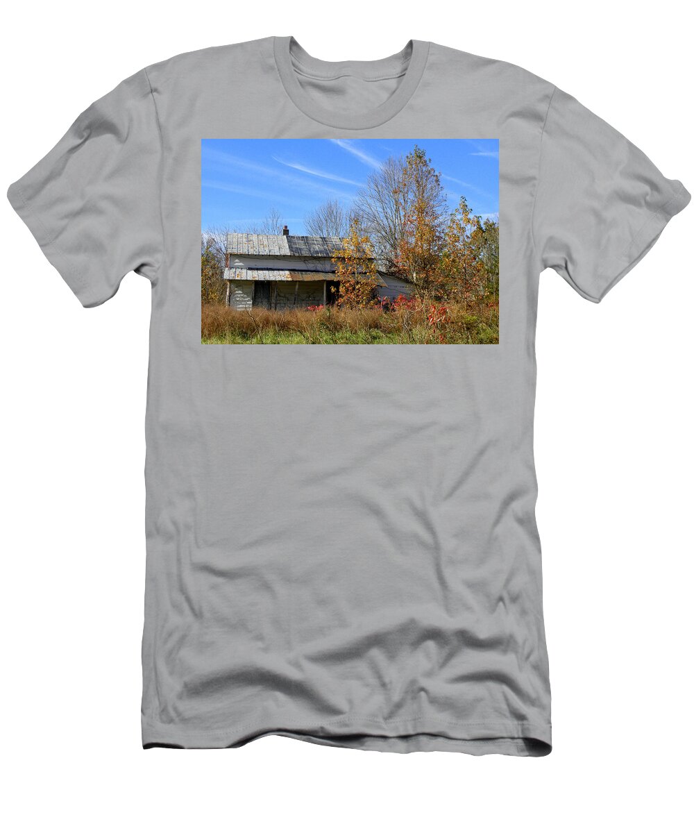 Abandoned Home T-Shirt featuring the photograph Abandoned Forever by Kim Galluzzo