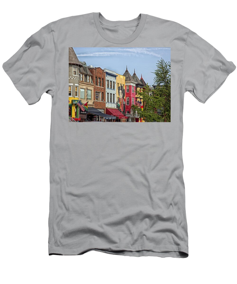 Washington D.c. T-Shirt featuring the photograph Adams Morgan Neighborhood in Washington D.C. by Mountain Dreams