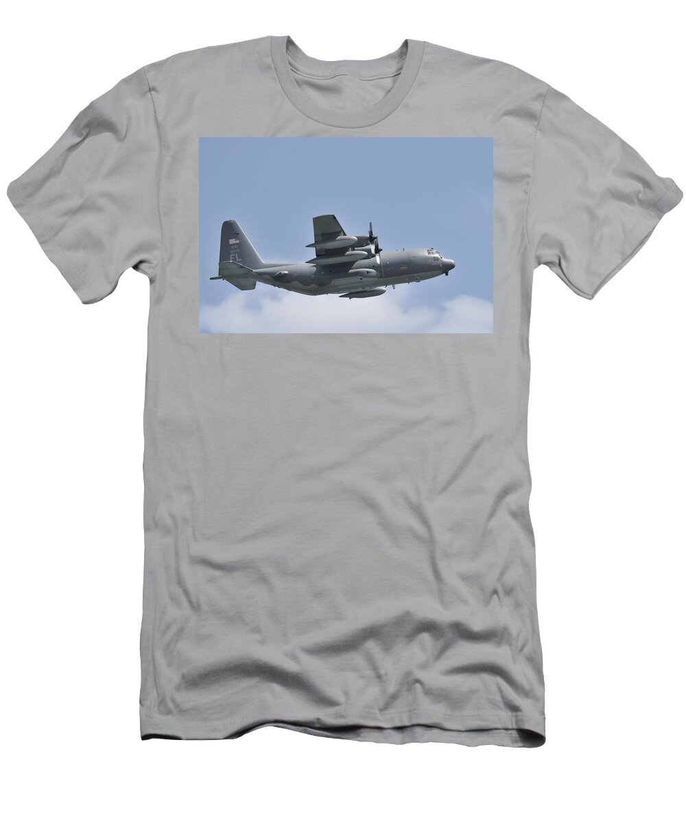 C-130 T-Shirt featuring the photograph AFRC C-130 Hercules rescue aircraft by Bradford Martin