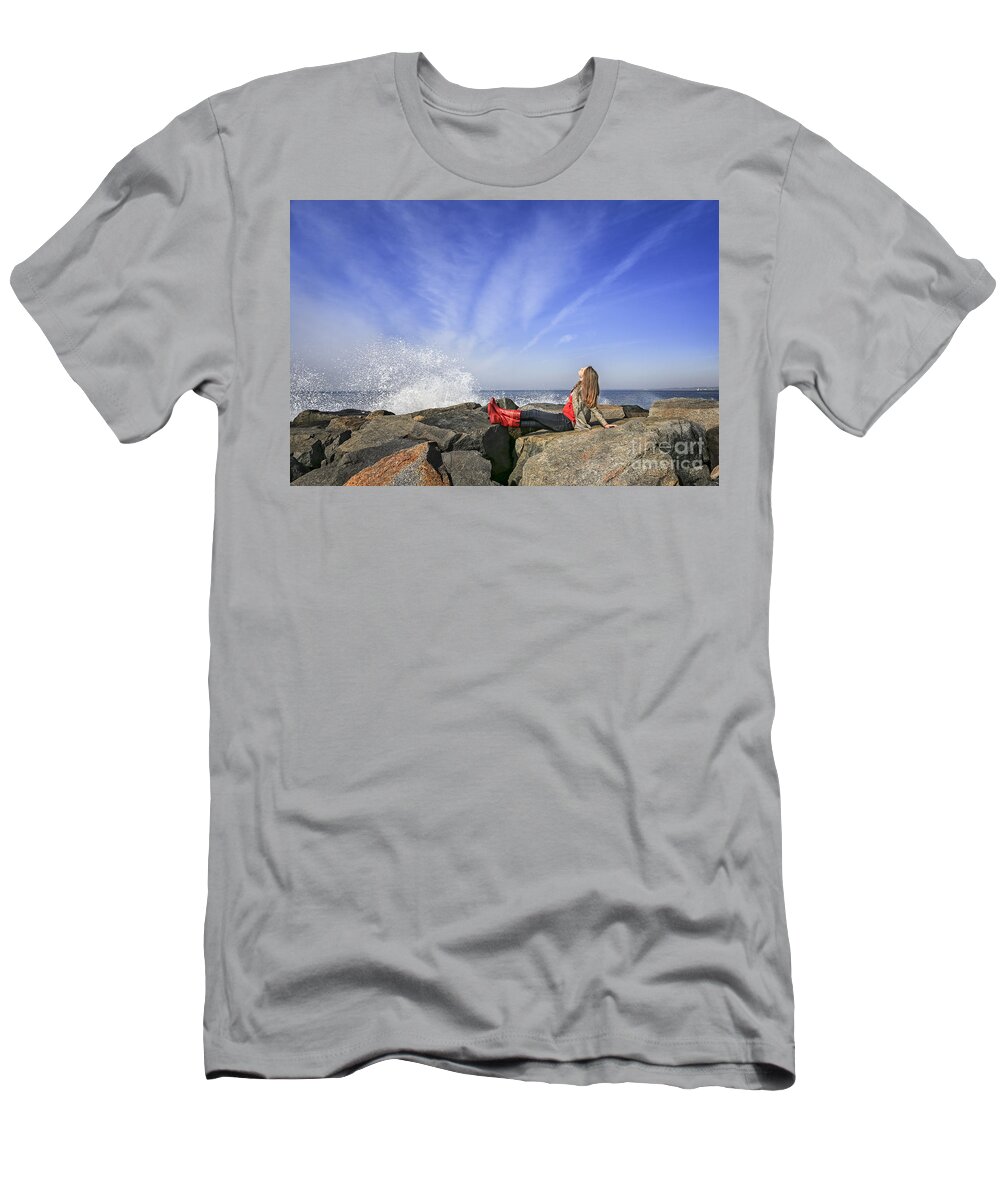 Brooklyn T-Shirt featuring the photograph All You've Gotta Do Is Feel by Evelina Kremsdorf