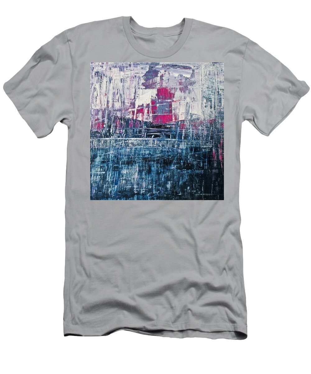 House T-Shirt featuring the painting Almost to the Canadian Border by Janice Nabors Raiteri