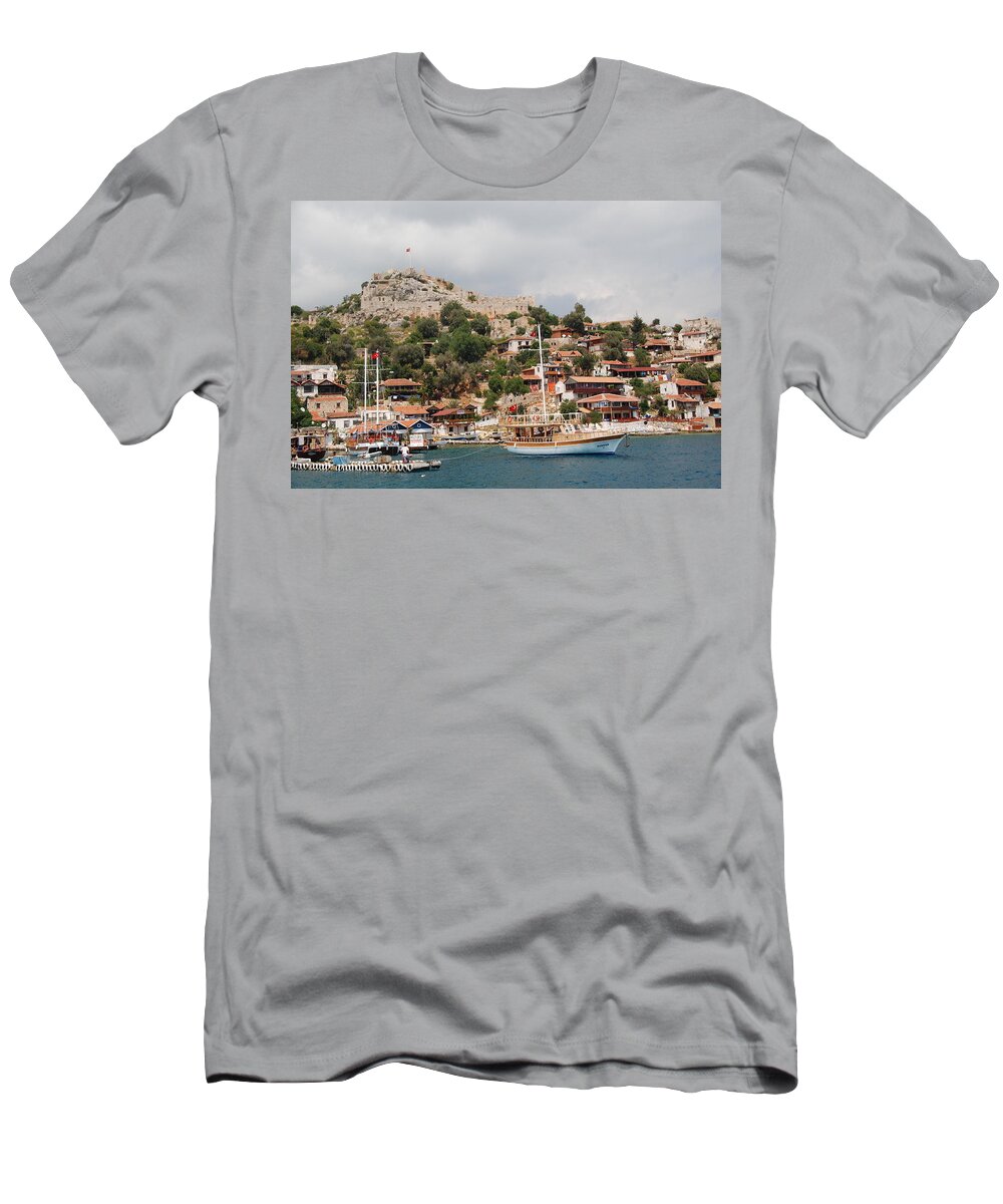 Turkey T-Shirt featuring the photograph Along the Turquoise Coast by Cascade Colors