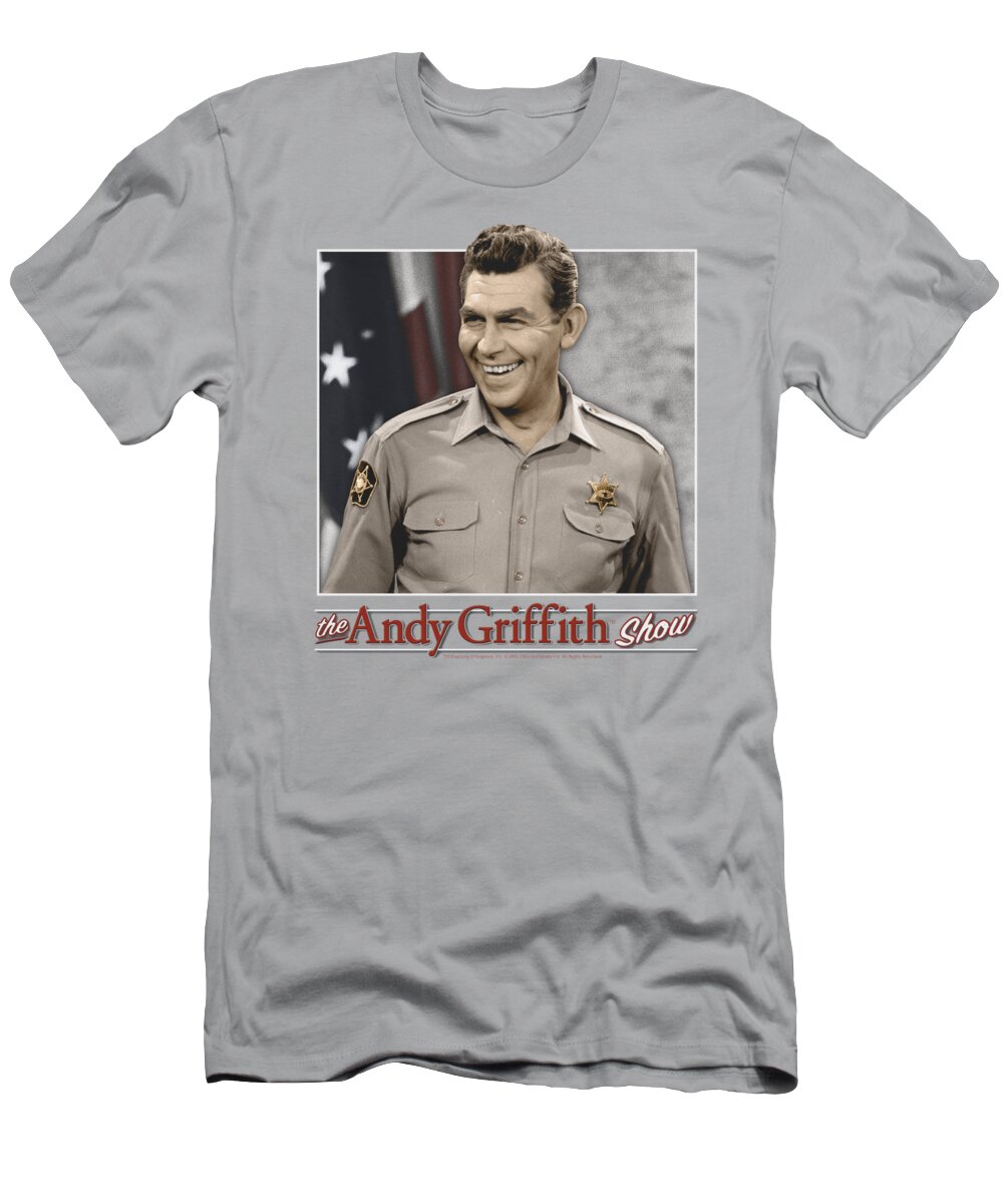 Andy Griffith T-Shirt featuring the digital art Andy Griffith - All American by Brand A