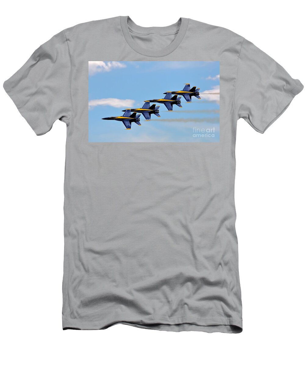 Airplane T-Shirt featuring the photograph Angels of the sky by Rick Kuperberg Sr