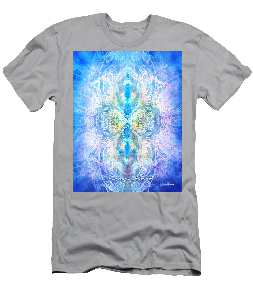 Archangel T-Shirt featuring the digital art Archangel Michael by Diana Haronis