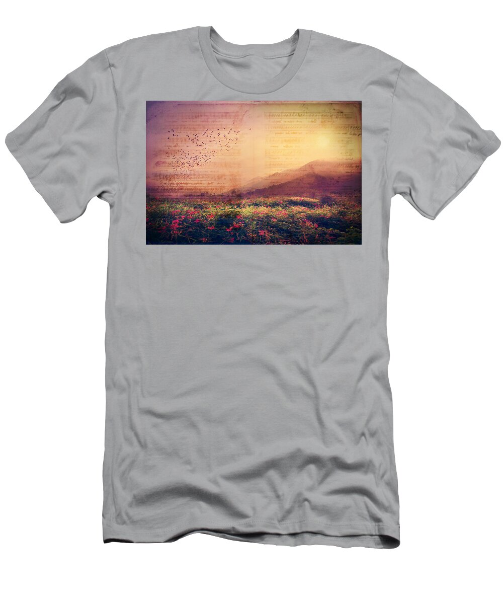 Landscape T-Shirt featuring the photograph ART... Music to the Soul by Gray Artus